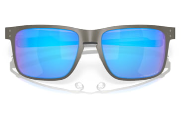Image of Oakley OO4123 Sunglasses 412307-55 - Matte Gunmetal Frame, Prizm Sapphire Polarized Lenses