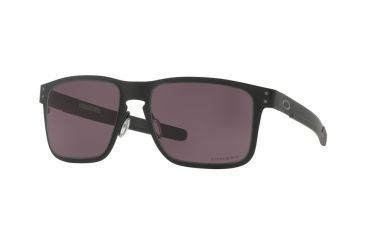 Image of Oakley HOLBROOK METAL OO4123 Progressive Prescription Sunglasses OO4123-412311-55 - Lens Diameter 55 mm, Frame Color Matte Black