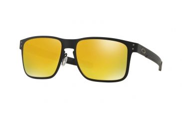 Image of Oakley OO4123 Sunglasses 412313-55 - Matte Black Frame, 24K Iridium Lenses