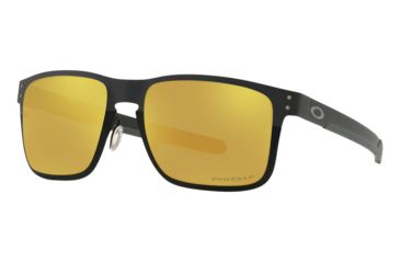 Image of Oakley OO4123 Sunglasses 412320-55 - Polished Black Frame, Prizm 24k Polarized Lenses