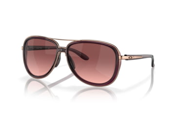 Image of Oakley OO4129 Split Time Sunglasses - Women's, Crystal Raspberry Frame, G40 Black Gradient Lenses, 412902-58