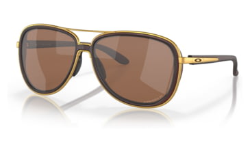 Image of Oakley OO4129 Split Time Sunglasses - Womens, Matte Rootbeer Frame, Prizm Tungsten Polarized Lens, 58, OO4129-412922-58