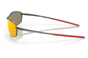 Image of Oakley OO4141 Whisker Sunglasses - Mens, Matte Gunmetal Frame, Prizm Ruby Lens, 60, OO4141-414102-60