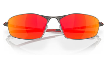 Image of Oakley OO4141 Whisker Sunglasses - Men's, Matte Gunmetal Frame, Prizm Ruby Lens, 60, OO4141-414102-60