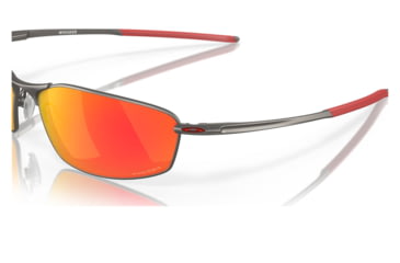 Image of Oakley OO4141 Whisker Sunglasses - Mens, Matte Gunmetal Frame, Prizm Ruby Lens, 60, OO4141-414102-60