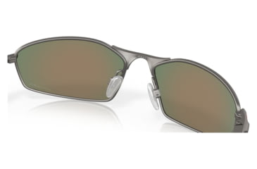 Image of Oakley OO4141 Whisker Sunglasses - Mens, Matte Gunmetal Frame, Prizm Ruby Lens, 60, OO4141-414102-60