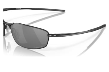 Image of Oakley OO4141 Whisker Sunglasses - Mens, Satin Black Frame, Prizm Black Polarized Lens, 60, OO4141-414103-60
