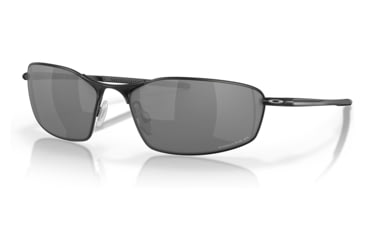 Image of Oakley OO4141 Whisker Sunglasses - Men's, Satin Black Frame, Prizm Black Polarized Lens, 60, OO4141-414103-60