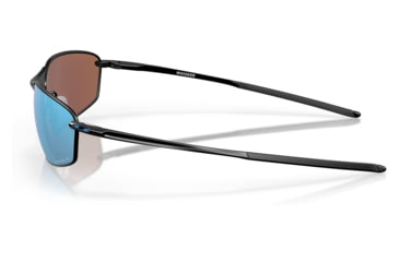 Image of Oakley OO4141 Whisker Sunglasses - Mens, Satin Black Frame, Prizm Deep Water Polarized Lens, 60, OO4141-414111-60