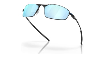 Image of Oakley OO4141 Whisker Sunglasses - Mens, Satin Black Frame, Prizm Deep Water Polarized Lens, 60, OO4141-414111-60