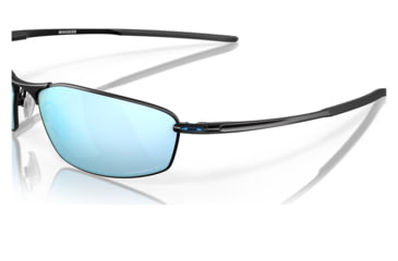 Image of Oakley OO4141 Whisker Sunglasses - Mens, Satin Black Frame, Prizm Deep Water Polarized Lens, 60, OO4141-414111-60