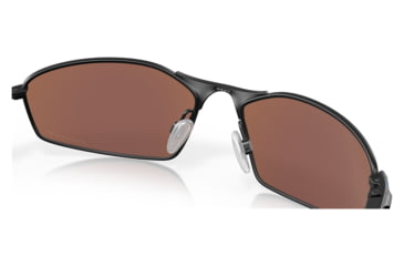 Image of Oakley OO4141 Whisker Sunglasses - Mens, Satin Black Frame, Prizm Deep Water Polarized Lens, 60, OO4141-414111-60
