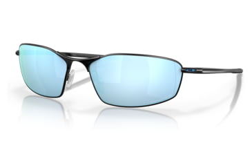 Image of Oakley OO4141 Whisker Sunglasses - Men's, Satin Black Frame, Prizm Deep Water Polarized Lens, 60, OO4141-414111-60