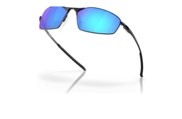Image of Oakley OO4141 Whisker Sunglasses - Mens, Satin Black Frame, Prizm Sapphire Lens, 60, OO4141-414114-60