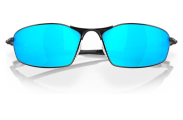 Image of Oakley OO4141 Whisker Sunglasses - Mens, Satin Black Frame, Prizm Sapphire Lens, 60, OO4141-414114-60