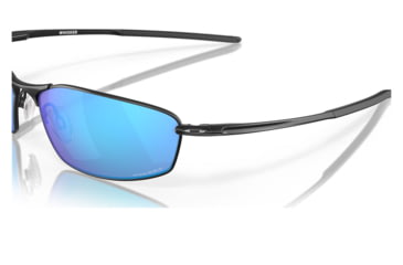 Image of Oakley OO4141 Whisker Sunglasses - Mens, Satin Black Frame, Prizm Sapphire Lens, 60, OO4141-414114-60