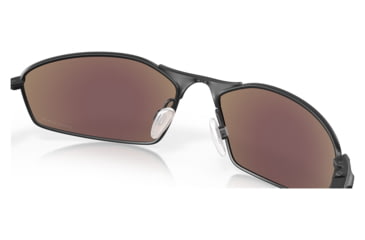 Image of Oakley OO4141 Whisker Sunglasses - Mens, Satin Black Frame, Prizm Sapphire Lens, 60, OO4141-414114-60