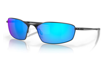 Image of Oakley OO4141 Whisker Sunglasses - Men's, Satin Black Frame, Prizm Sapphire Lens, 60, OO4141-414114-60