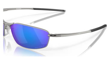 Image of Oakley OO4141 Whisker Sunglasses - Mens, Satin Chrome Frame, Prizm Sapphr Irid Polarized Lens, 60, OO4141-414104-60