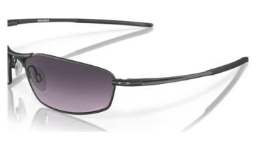 Image of Oakley OO4141 Whisker Sunglasses - Mens, Satin Light Steel Frame, Prizm Grey Gradient Lens, 60, OO4141-414108-60