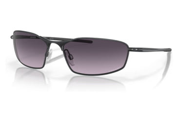 Image of Oakley OO4141 Whisker Sunglasses - Mens, Satin Light Steel Frame, Prizm Grey Gradient Lens, 60, OO4141-414108-60
