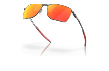 Image of Oakley OO4142 Ejector Sunglasses - Mens, Matte Gunmetal Frame, Prizm Ruby Lens, 58, OO4142-414202-58