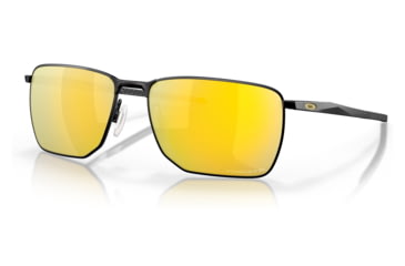 Image of Oakley OO4142 Ejector Sunglasses - Mens, Satin Black Frame, Prizm 24K Polarized Lens, 58, OO4142-414214-58