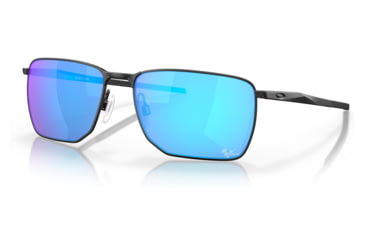 Image of Oakley OO4142 Ejector Sunglasses - Mens, Satin Black Frame, Prizm Sapphire Lens, 58, OO4142-414212-58