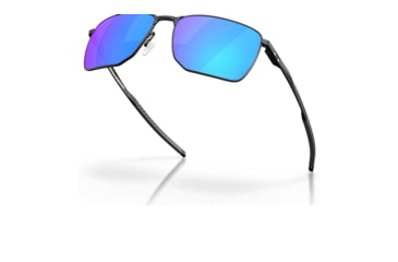 Image of Oakley OO4142 Ejector Sunglasses - Mens, Satin Black Frame, Prizm Sapphire Polarized Lens, 58, OO4142-414216-58