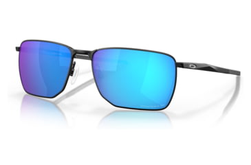 Image of Oakley OO4142 Ejector Sunglasses - Men's, Satin Black Frame, Prizm Sapphire Polarized Lens, 58, OO4142-414216-58