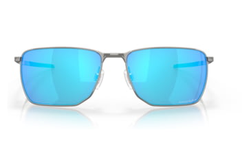 Image of Oakley OO4142 Ejector Sunglasses - Mens, Satin Chrome Frame, Prizm Sapphire Lens, 58, OO4142-414204-58