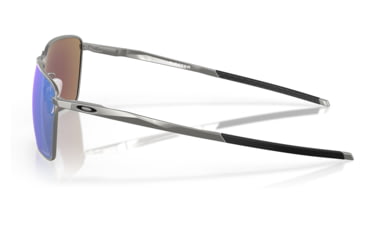 Image of Oakley OO4142 Ejector Sunglasses - Mens, Satin Chrome Frame, Prizm Sapphire Lens, 58, OO4142-414204-58