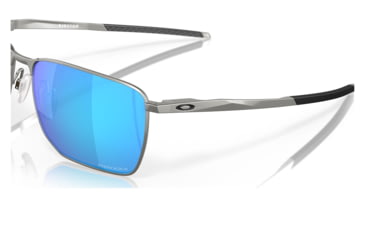 Image of Oakley OO4142 Ejector Sunglasses - Mens, Satin Chrome Frame, Prizm Sapphire Lens, 58, OO4142-414204-58