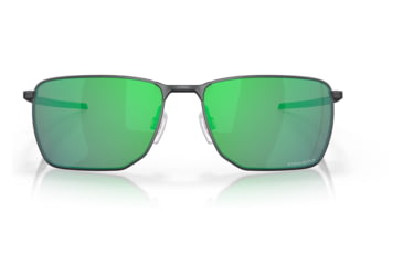 Image of Oakley OO4142 Ejector Sunglasses - Mens, Satin Light Steel Frame, Prizm Jade Lens, 58, OO4142-414213-58