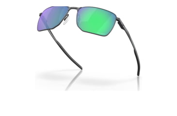 Image of Oakley OO4142 Ejector Sunglasses - Mens, Satin Light Steel Frame, Prizm Jade Lens, 58, OO4142-414213-58