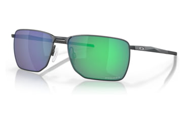 Image of Oakley OO4142 Ejector Sunglasses - Mens, Satin Light Steel Frame, Prizm Jade Lens, 58, OO4142-414213-58