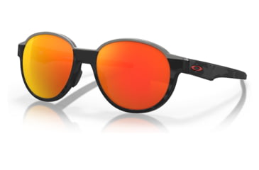 Image of Oakley OO4144 Coinflip Sunglasses - Mens, Matte Black Camo Frame, Prizm Ruby Polarized Lens, 53, OO4144-414404-53