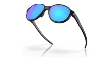Image of Oakley OO4144 Coinflip Sunglasses - Mens, Matte Black Frame, Prizm Sapphire Lens, 53, OO4144-414402-53