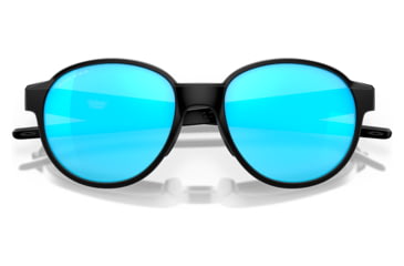 Image of Oakley OO4144 Coinflip Sunglasses - Mens, Matte Black Frame, Prizm Sapphire Lens, 53, OO4144-414402-53