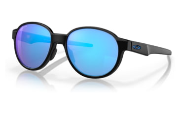 Image of Oakley OO4144 Coinflip Sunglasses - Mens, Matte Black Frame, Prizm Sapphire Lens, 53, OO4144-414402-53