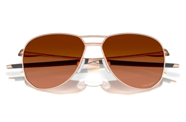Image of Oakley OO4147 Contrail Sunglasses - Mens, Satin Rose Gold Frame, Prizm Brown Gradient Lens, 57, OO4147-414705-57