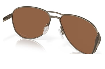 Image of Oakley OO6050 Contrail TI Sunglasses - Mens, Pewter Frame, Prizm Tungsten Lens, 57, OO6050-605002-57