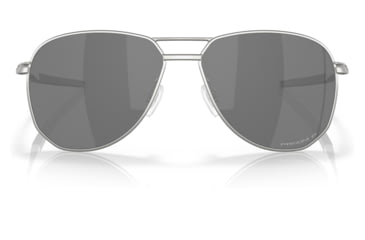 Image of Oakley OO6050 Contrail TI Sunglasses - Men's, Satin Chrome Frame, Prizm Black Polarized Lens, 57, OO6050-605003-57