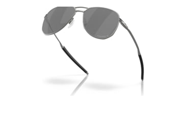 Image of Oakley OO6050 Contrail TI Sunglasses - Mens, Satin Chrome Frame, Prizm Black Polarized Lens, 57, OO6050-605003-57