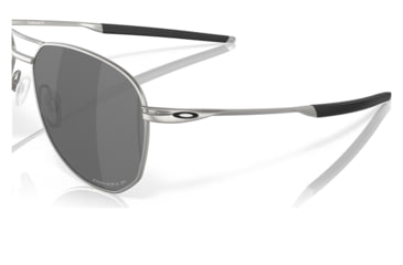 Image of Oakley OO6050 Contrail TI Sunglasses - Mens, Satin Chrome Frame, Prizm Black Polarized Lens, 57, OO6050-605003-57