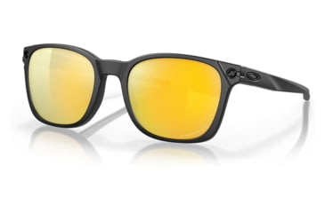 Image of Oakley OO9018 Ojector Sunglasses - Mens, Matte Black Frame, Prizm 24K Polarized Lens, 55, OO9018-901810-55