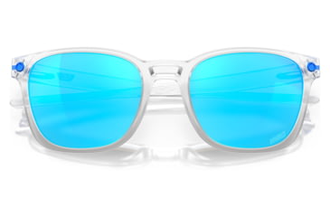 Image of Oakley OO9018 Ojector Sunglasses - Mens, Matte Clear Frame, Prizm Sapphire Lens, 55, OO9018-901811-55