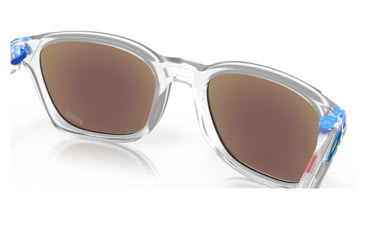 Image of Oakley OO9018 Ojector Sunglasses - Mens, Matte Clear Frame, Prizm Sapphire Lens, 55, OO9018-901811-55