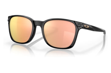 Image of Oakley OO9018 Ojector Sunglasses - Mens, Polished Black Frame, Prizm Rose Gold Polarized Lens, 55, OO9018-901806-55