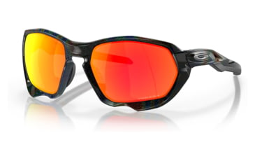 Image of Oakley OO9019A Plazma A Sunglasses - Mens, Dark Galaxy Frame, Prizm Ruby Lens, Asian Fit, 59, OO9019A-901919-59